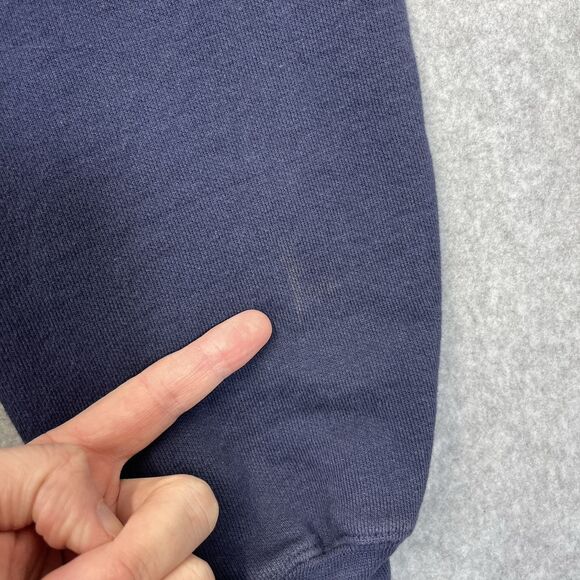 Chicago Bears Hoodie Mens Large L Blue Reebok Pullover Pocket Y2K NFL READ - Picture 8 of 9